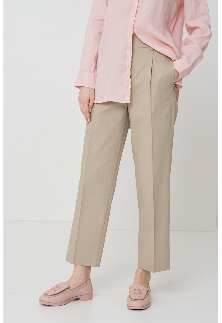 Pantaloni relaxed-fit din amestec de bumbac