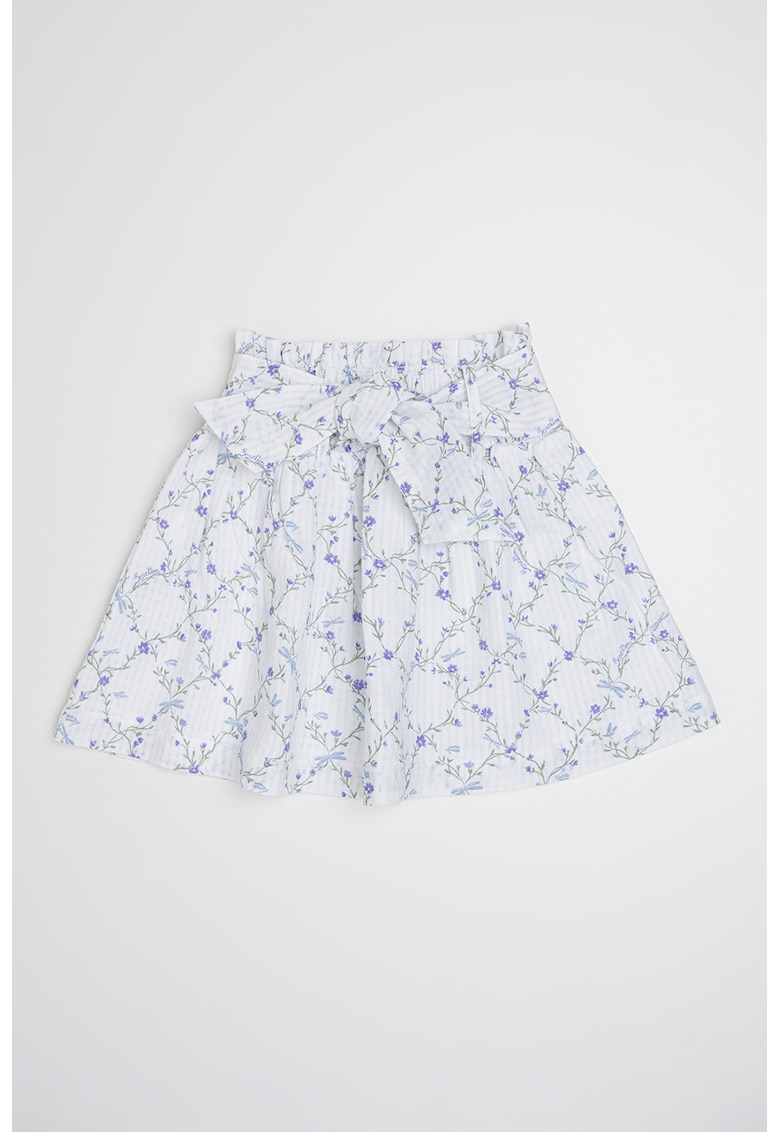 Fusta evazata cu imprimeu floral Fusta evazata cu imprimeu floral