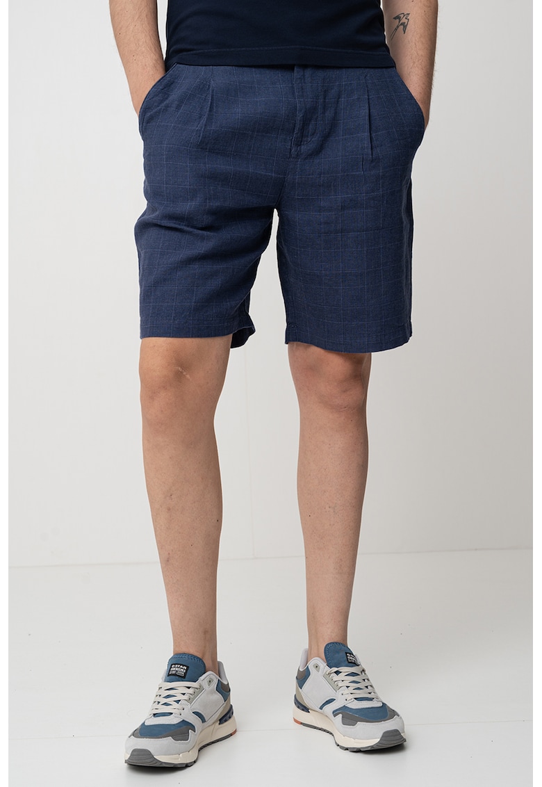 Bermude chino din amestec de in