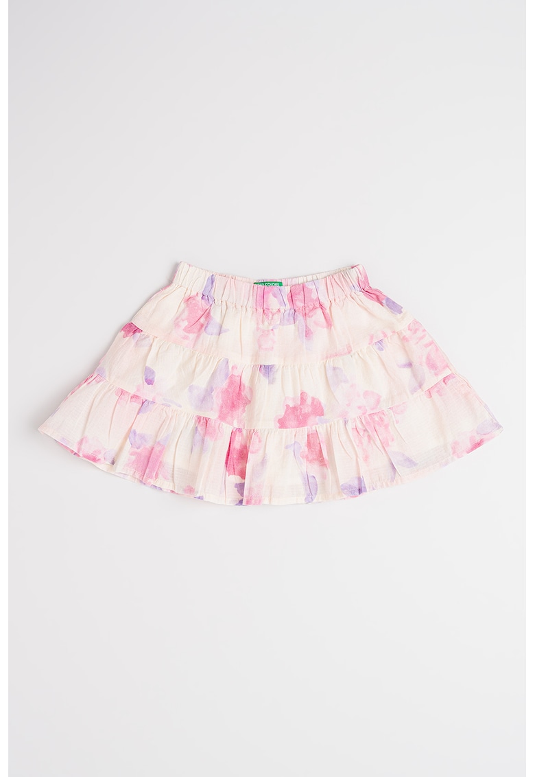 Fusta de bumbac cu talie elastica