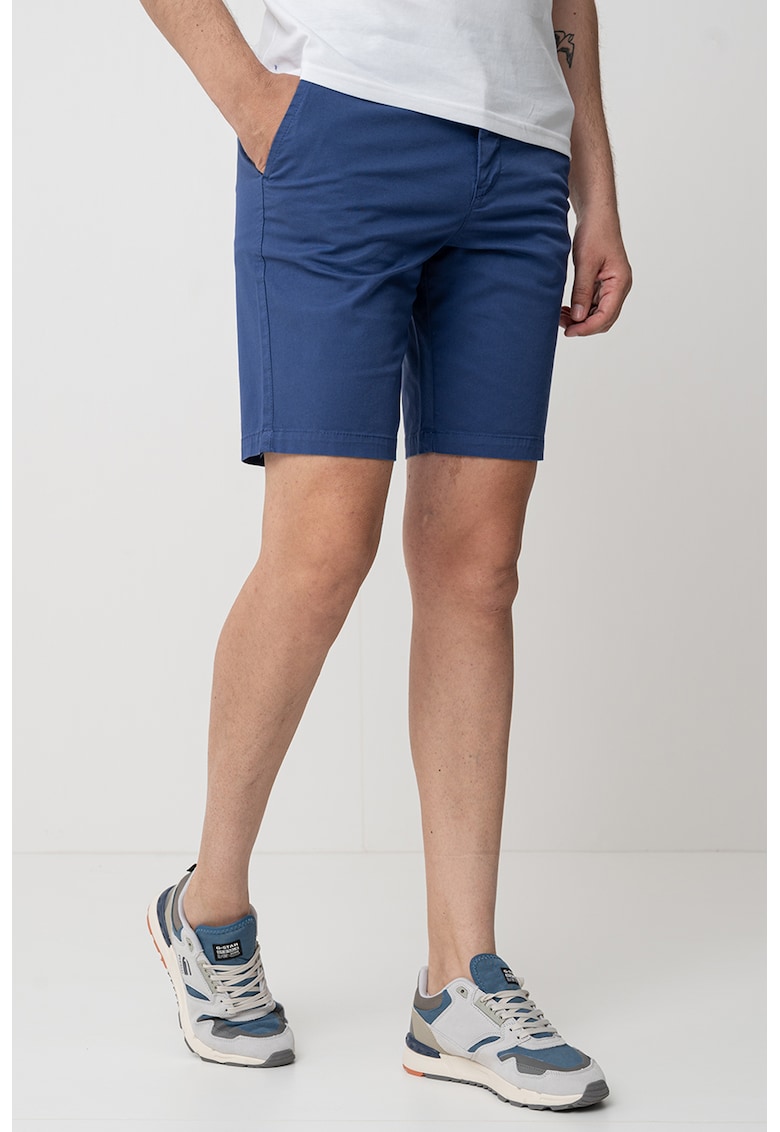 Bermude uni chino - Albastru inchis