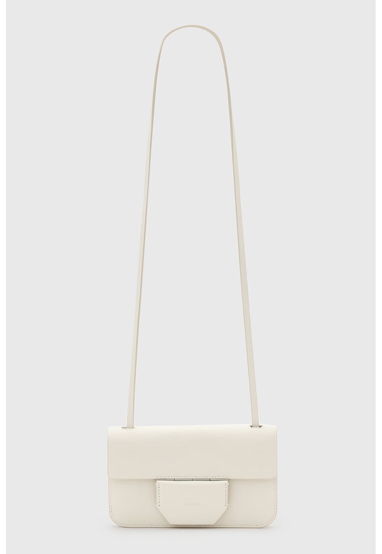 Geanta crossbody de piele Ann - Alb