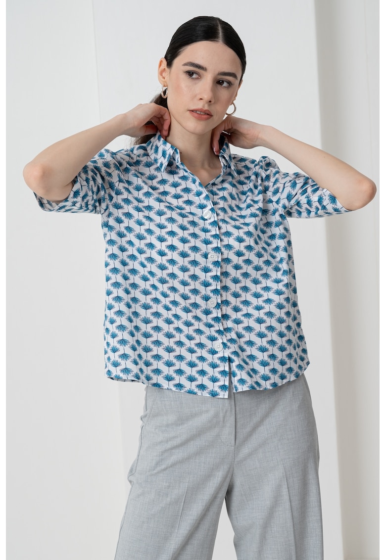 Camasa cu maneci scurte si imprimeu