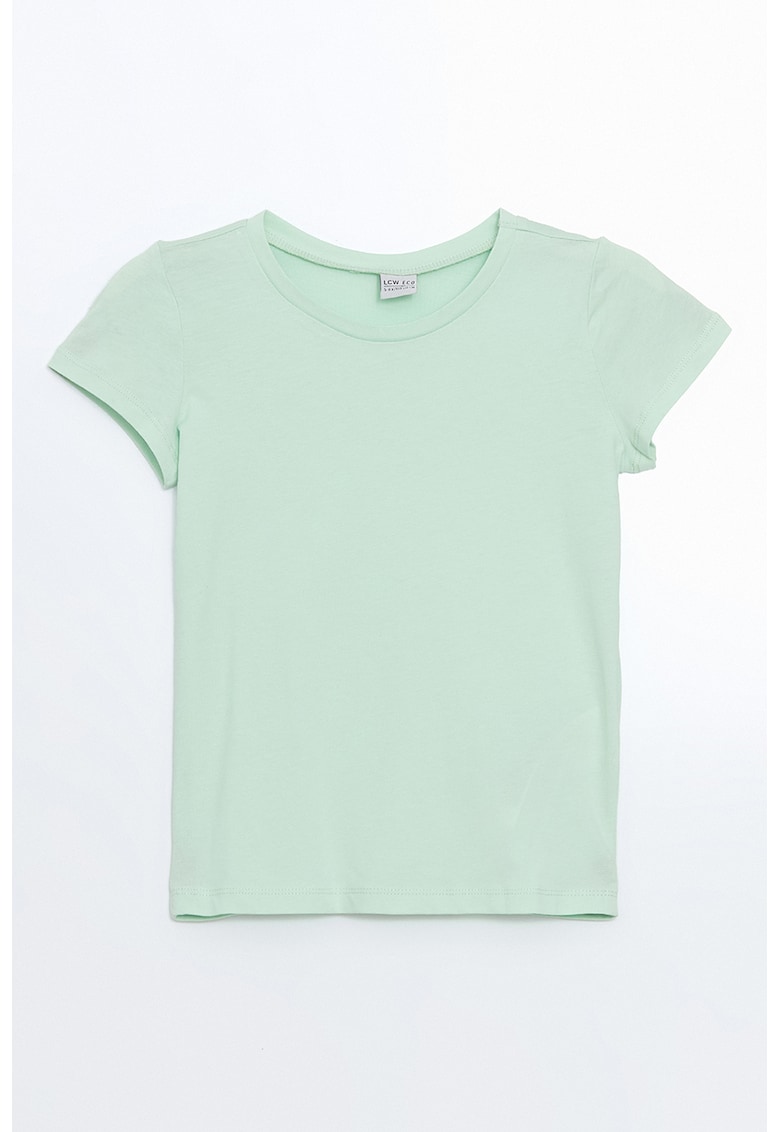 Tricou din bumbac cu model uni