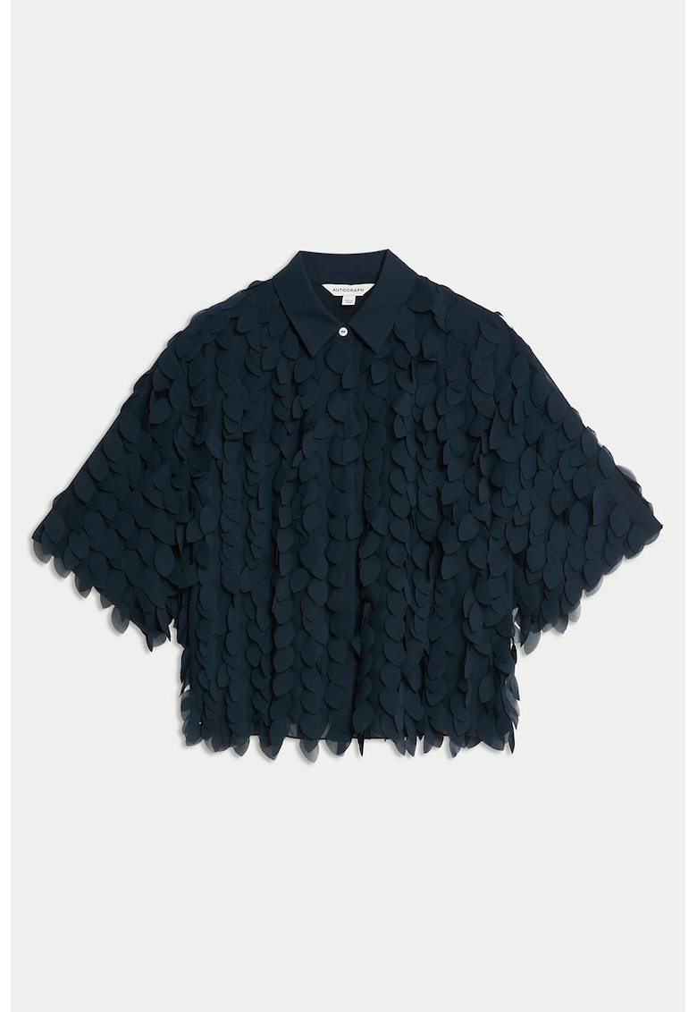 Camasa texturata cu maneci medii