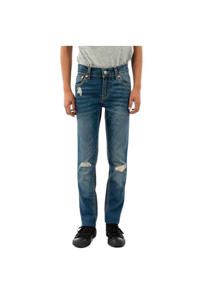 Blugi baieti 512 - Bumbac/Elastan - Albastru -