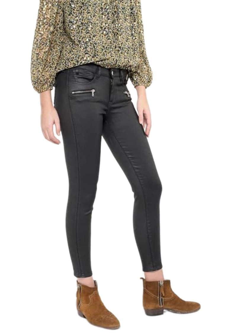 Pantaloni dama skinny - 7 buzunare - negru - bumbac|poliester|elastan - Pantaloni dama skinny - 7 buzunare - negru - bumbac|poliester|elastan -