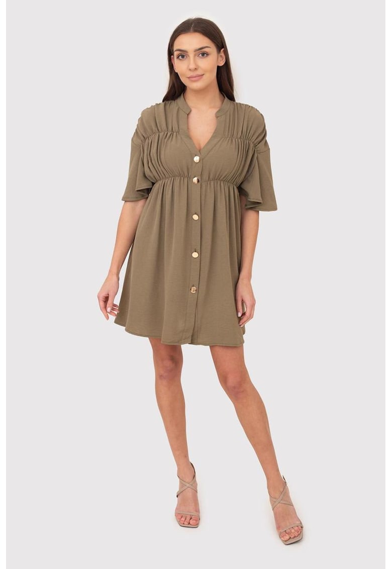 Rochie cu decolteu cu nasturi DA1757