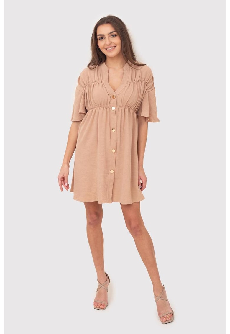Rochie cu decolteu cu nasturi DA1757