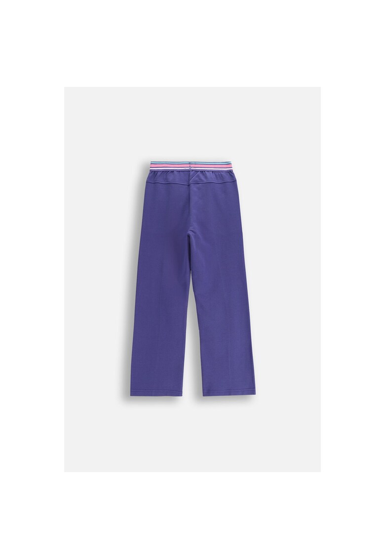 Pantaloni sport drepti cu talie elastica