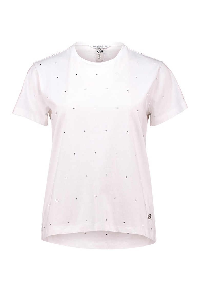 Tricou cu decolteu la baza gatului - din bumbac