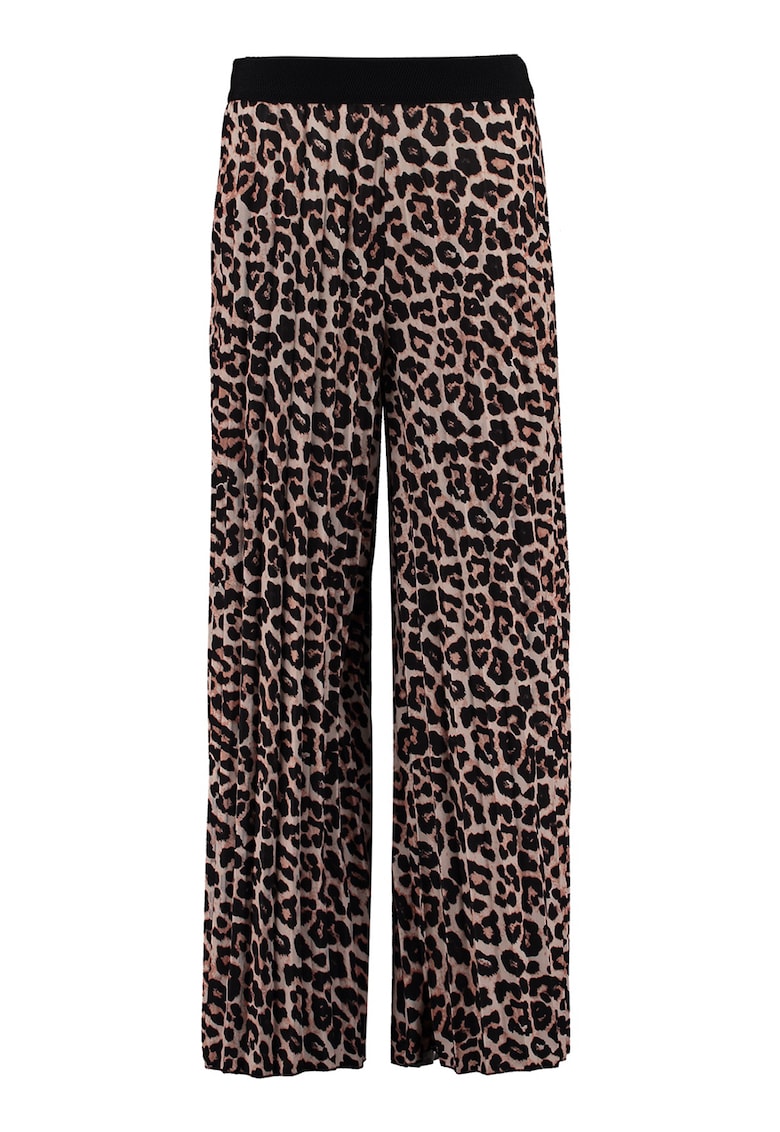 Pantaloni ampli cu animal print