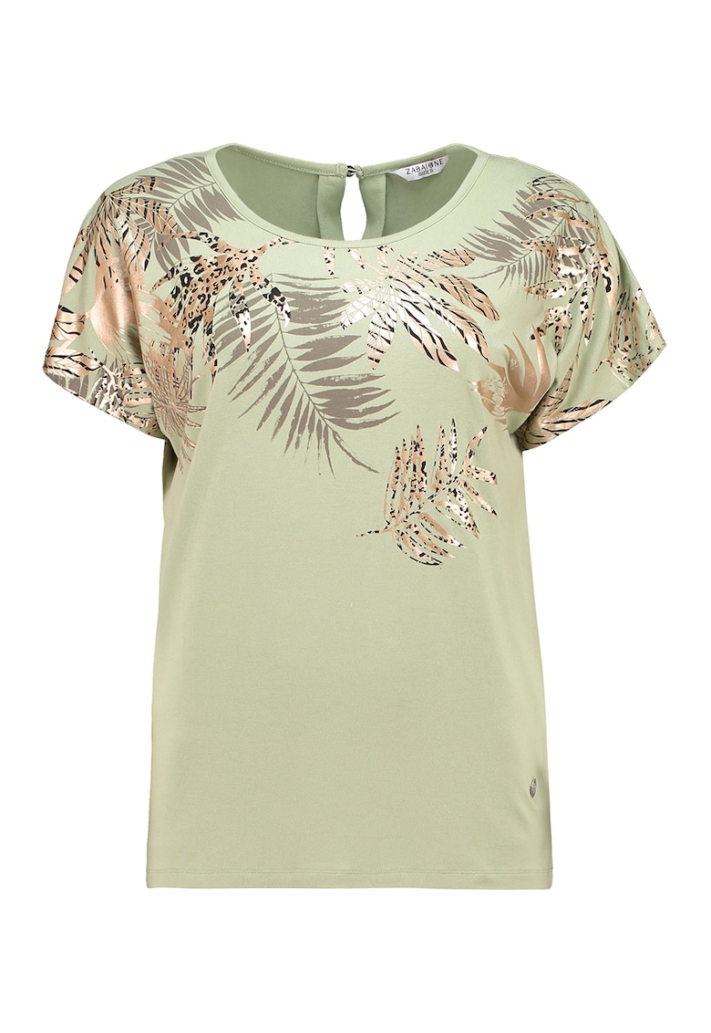 Tricou cu imprimeu vegetal