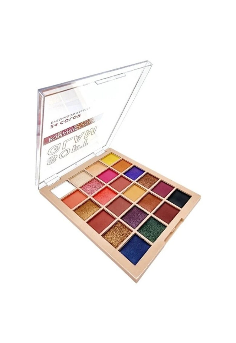 Paleta Fard - Romantic Color - Soft Glam - 24 Culori - 01 - 24 g