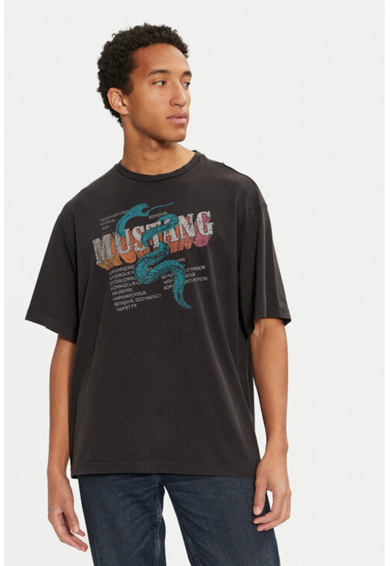 Tricou barbati - 304464928 - Bumbac - Negru - Negru
