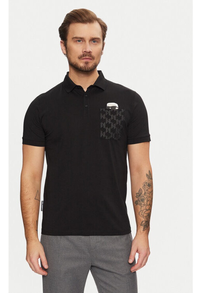 Tricou barbati - 304612886 - Bumbac organic - Negru