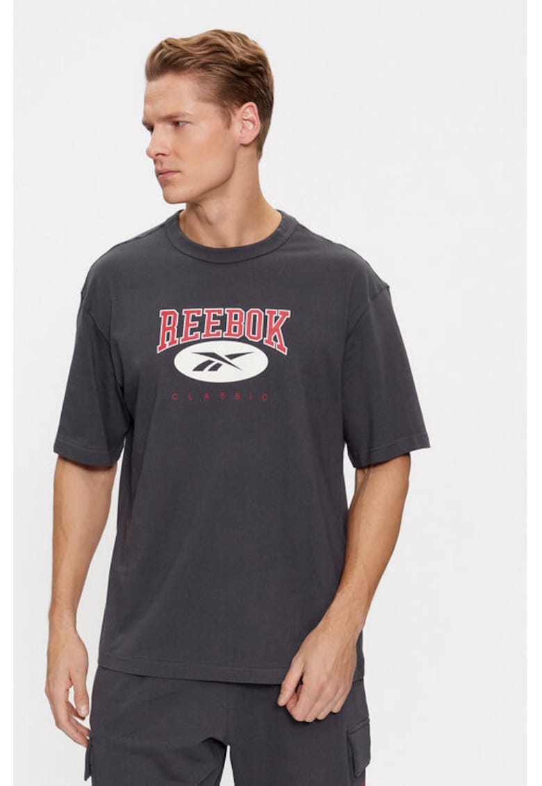 Tricou barbati - 302536399 - Bumbac - Gri - Gri