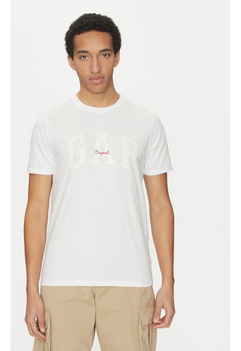 Gap Tricou barbati - 305288431 - Bumbac - Alb - Alb