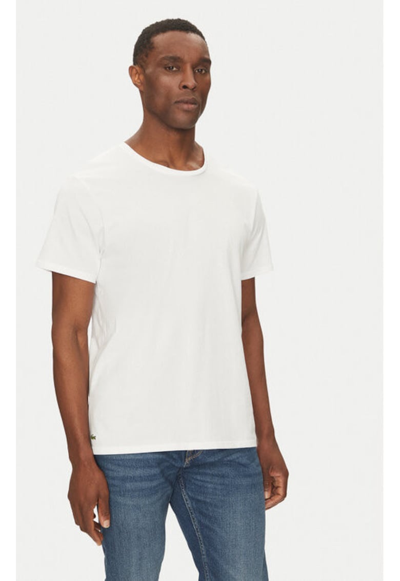 Set 3 tricouri barbati -  304998133 - Bumbac - Alb