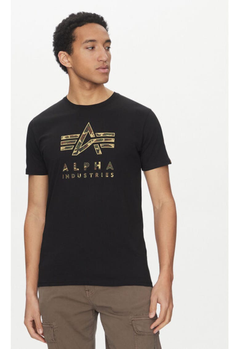 Tricou barbati - 305301659 - Bumbac - Negru