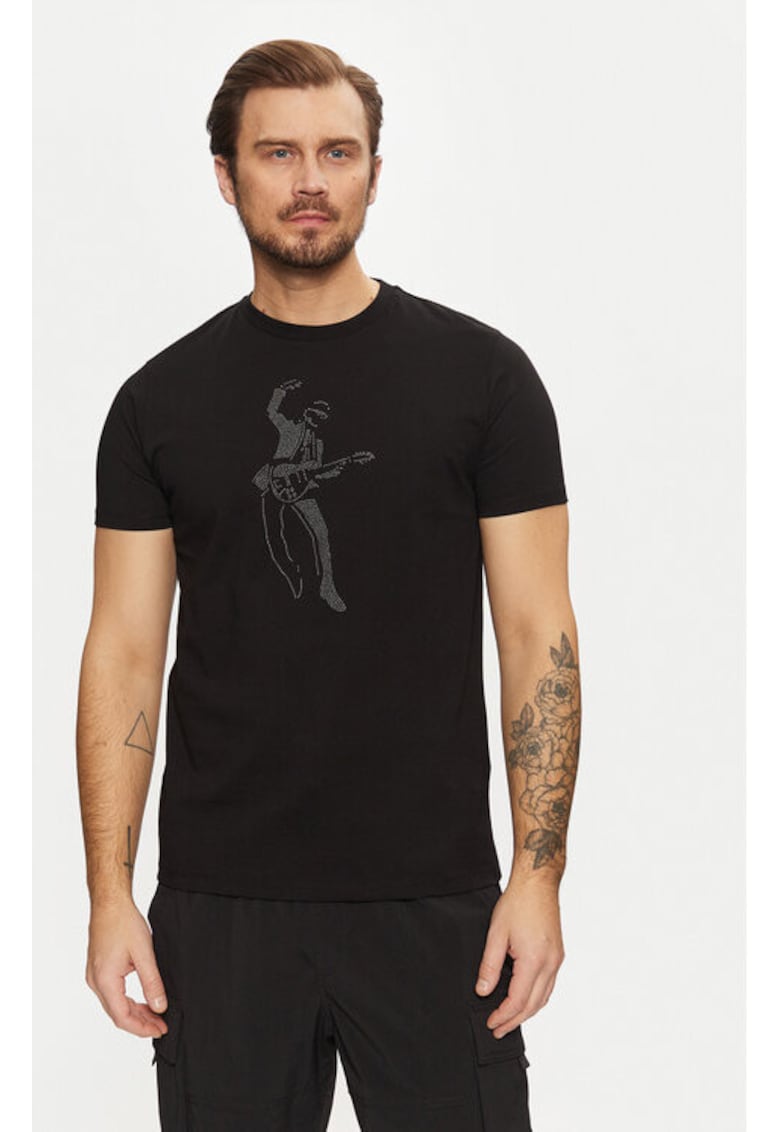 Tricou barbati - 304613159 - Bumbac organic - Negru Tricou barbati - 304613159 - Bumbac organic - Negru