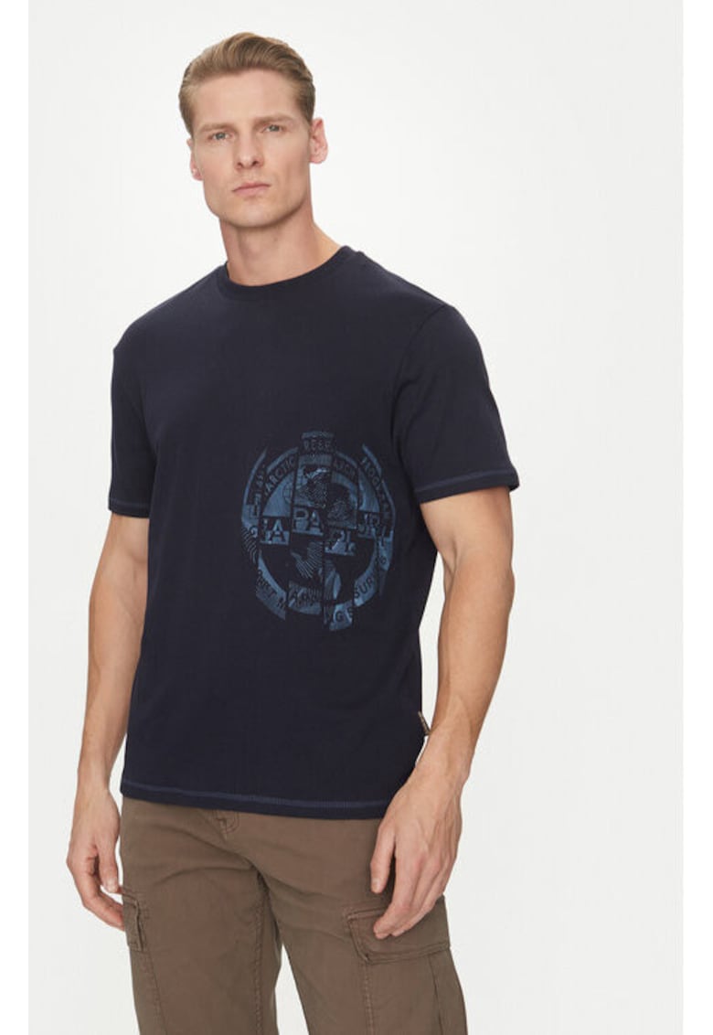 Tricou barbati - 305102492 - Bumbac - Albastru