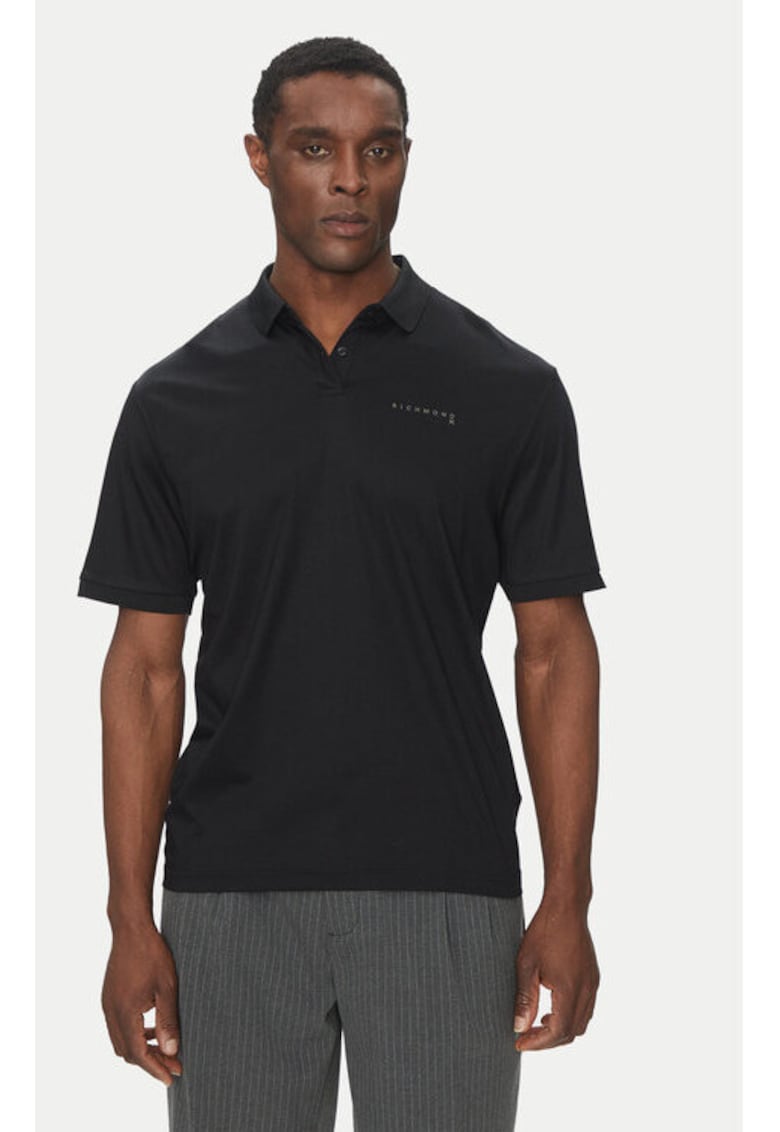 Tricou barbati - 305347916 - Lyocell/Bumbac - Negru - Negru
