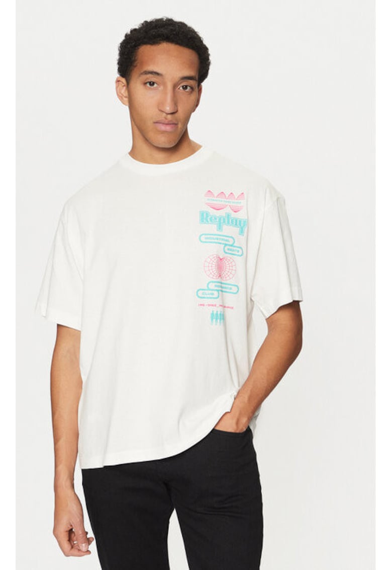 Tricou barbati -  304397325 - Bumbac - Alb