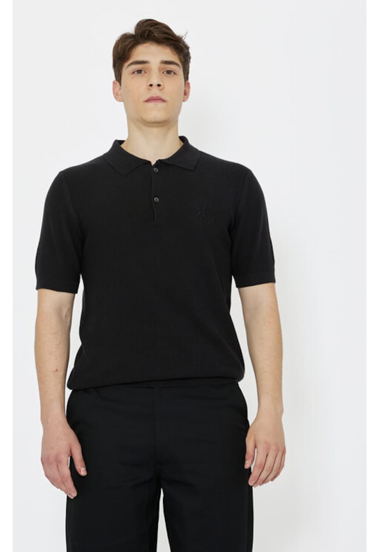 Tricou barbati - 303885991 - Bumbac - Negru