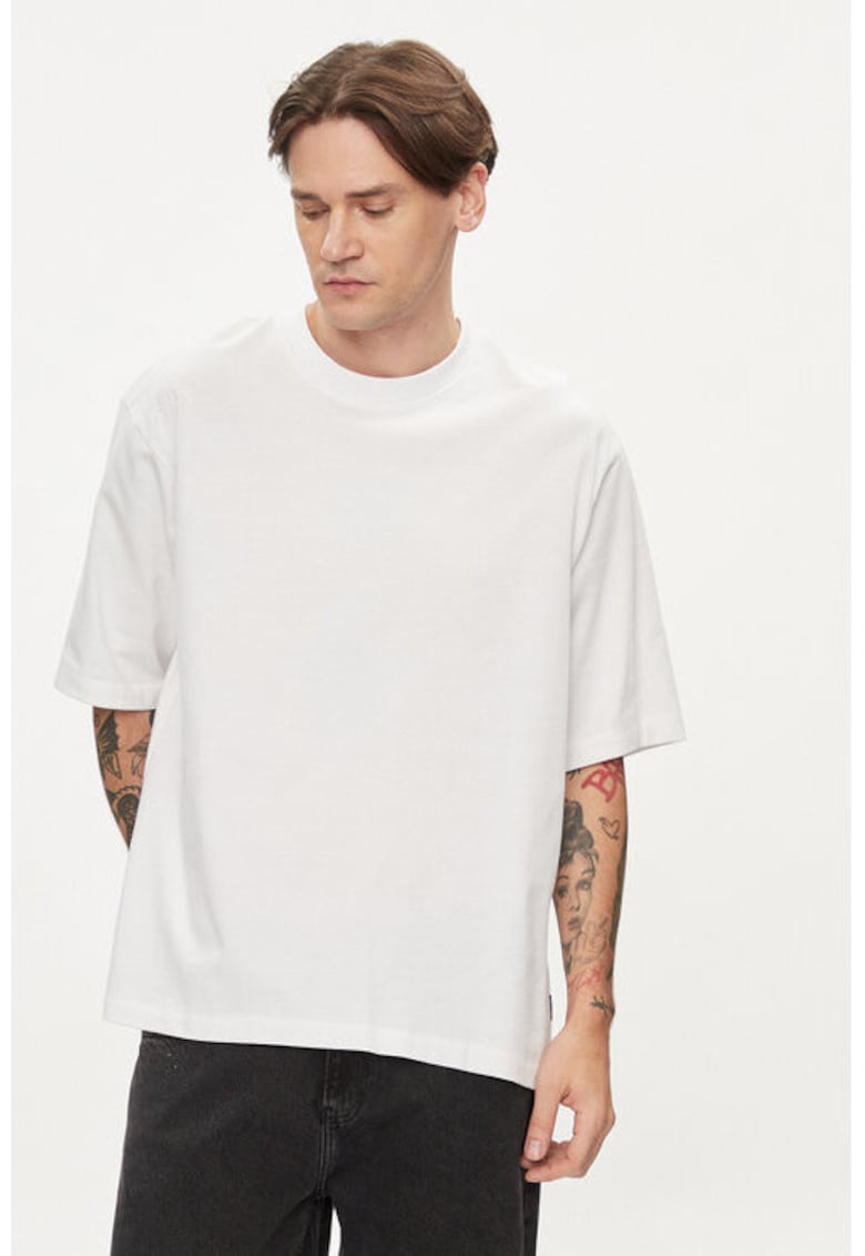 Tricou barbati - 302892419 - Bumbac - XS INTL - Alb