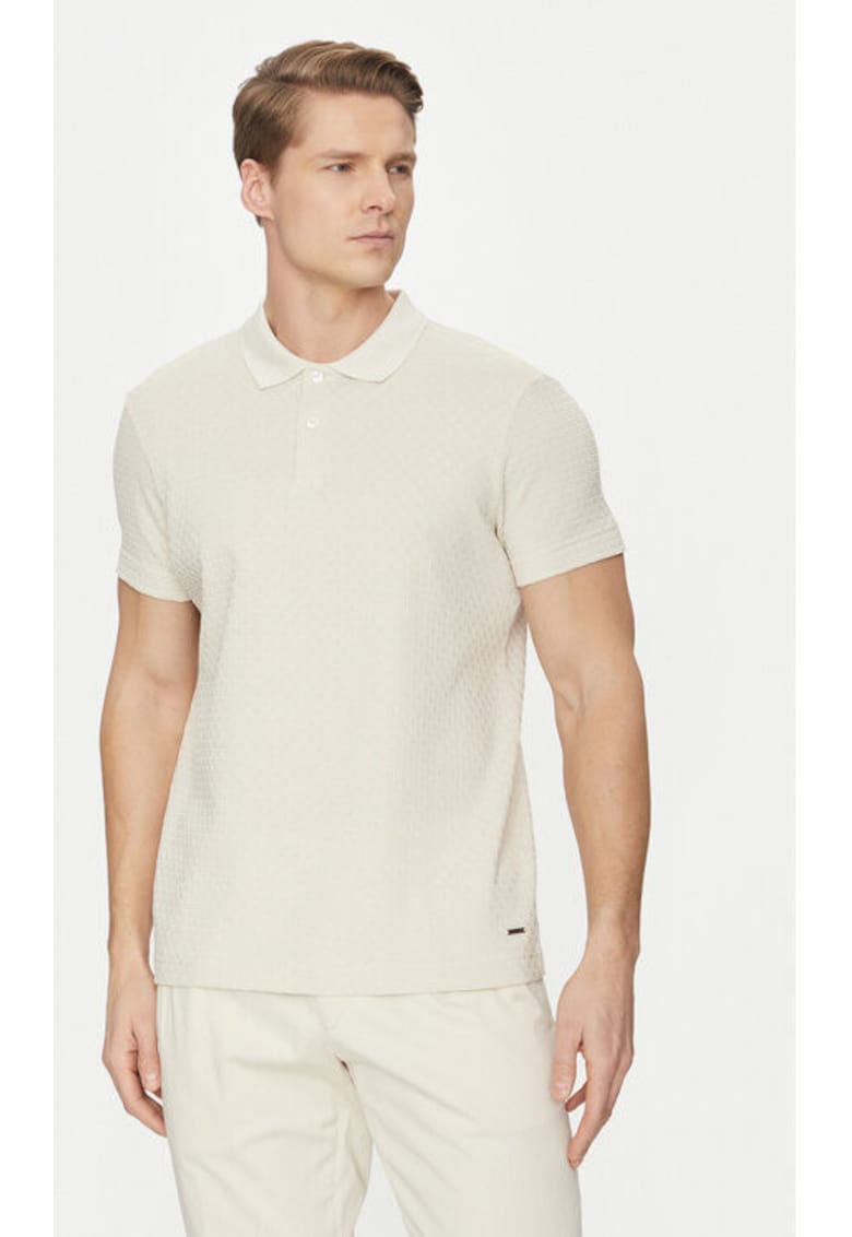 Tricou barbati - 304687112 - Bumbac - Bej