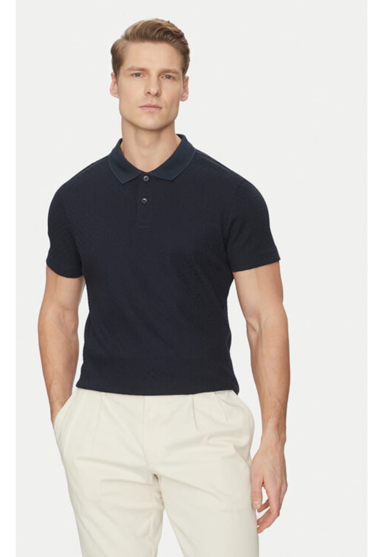 Tricou barbati - 304687129 - Bumbac - Albastru