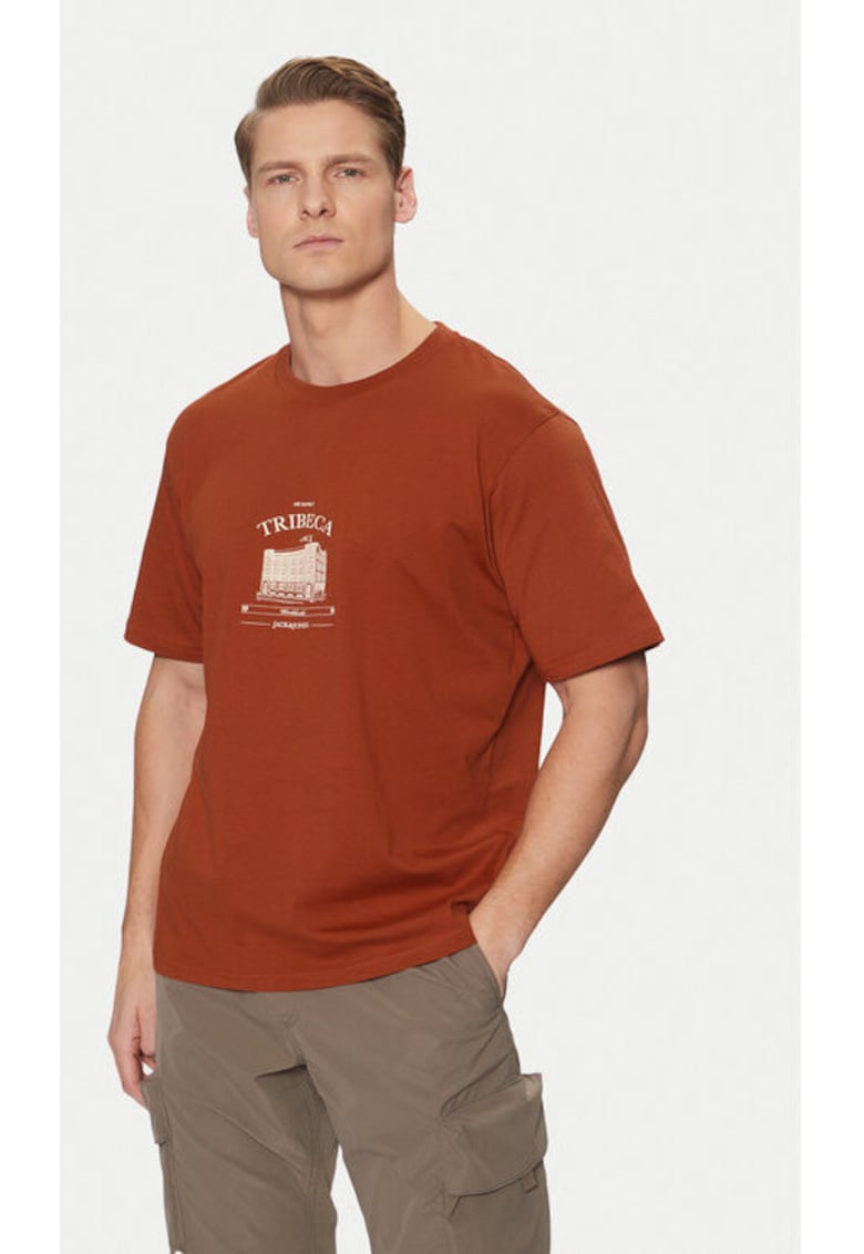 Tricou barbati -  304780059 - Bumbac - Maro