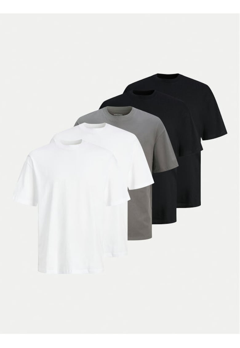 Set 5 tricouri barbati - 304944581 - Bumbac - Multicolor - Multicolor