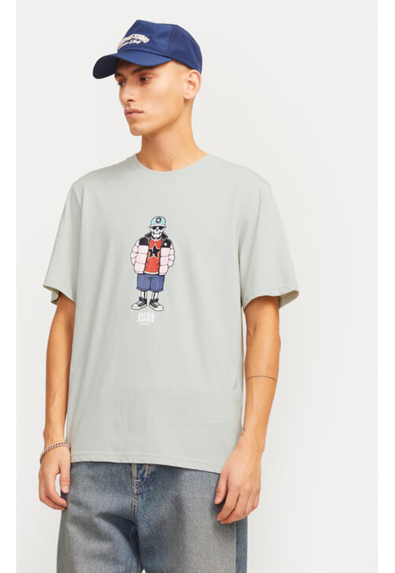 Tricou barbati -  304367854 - Bumbac - Gri