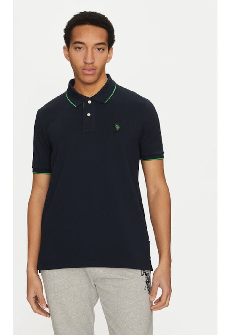 Tricou barbati - 305230348 - Bumbac organic - Albastru - Albastru