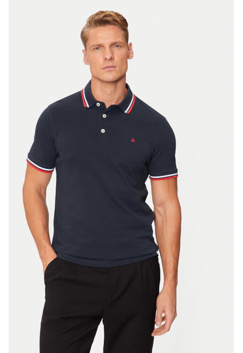 Tricou barbati - 208514262 - Bumbac organic - XS INTL - Albastru