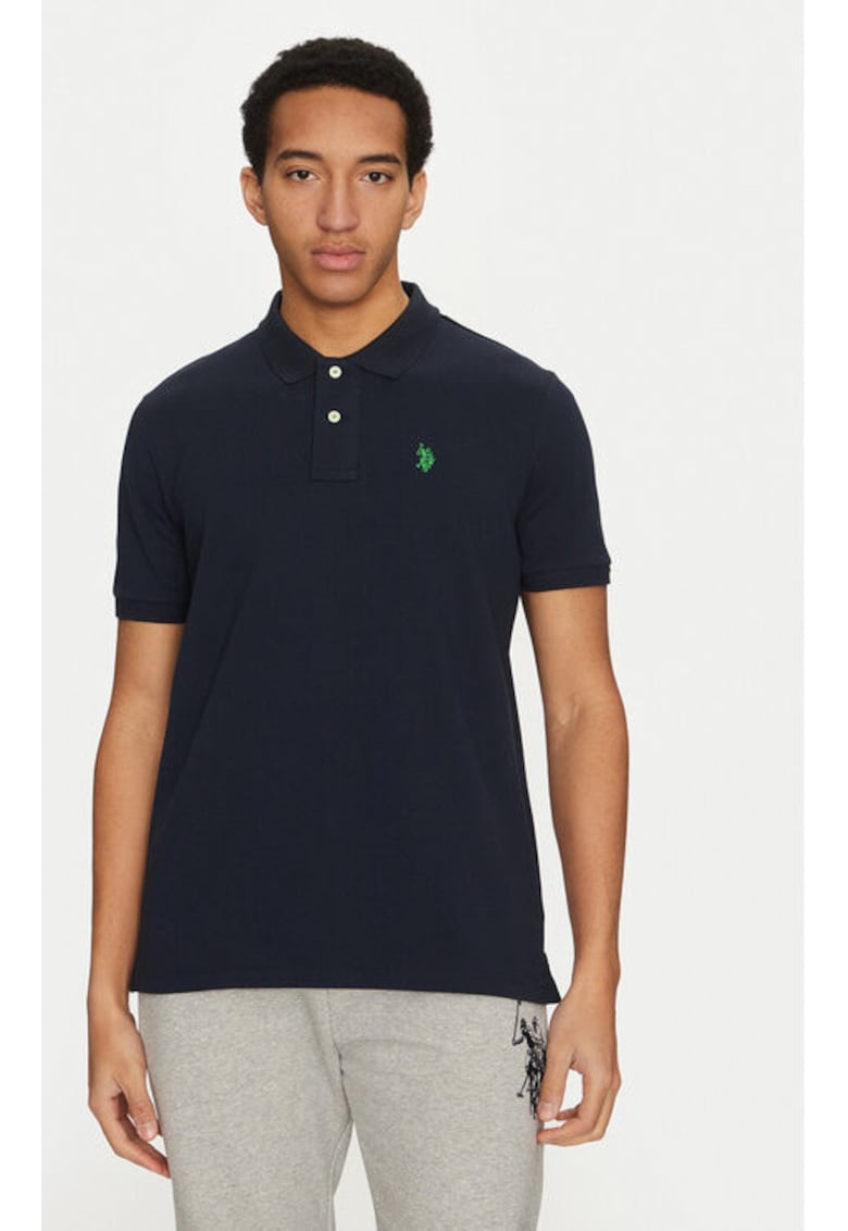 Tricou barbati - 305230478 - Bumbac organic - Albastru - Albastru