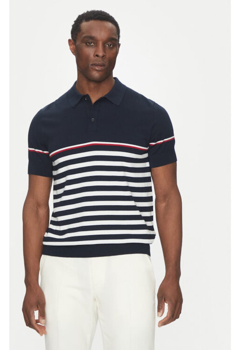 Tricou barbati - 305100047 - Modal/Bumbac/Poliamida - Albastru Tricou barbati - 305100047 - Modal/Bumbac/Poliamida - Albastru