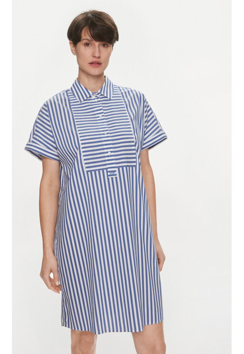 Rochie dama - 303931148 - Bumbac/Poliamida - Albastru - Albastru