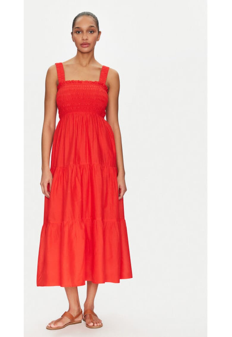 Rochie dama - 305002143 - Bumbac organic - Portocaliu