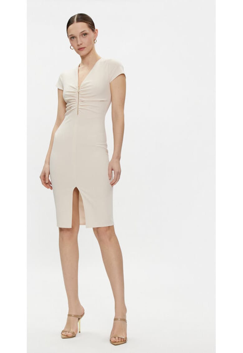 Rochie dama -  304150678 - Poliester - Bej