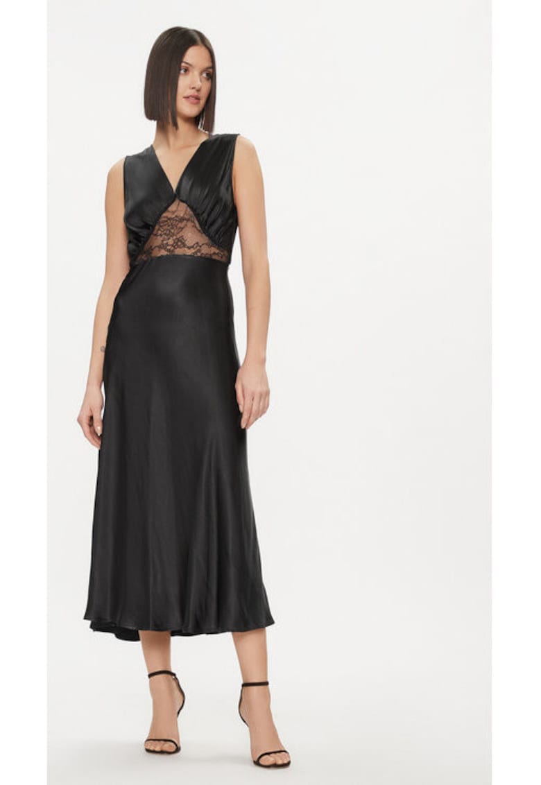 Rochie dama - 303931490 - Poliester reciclat - Negru - Negru