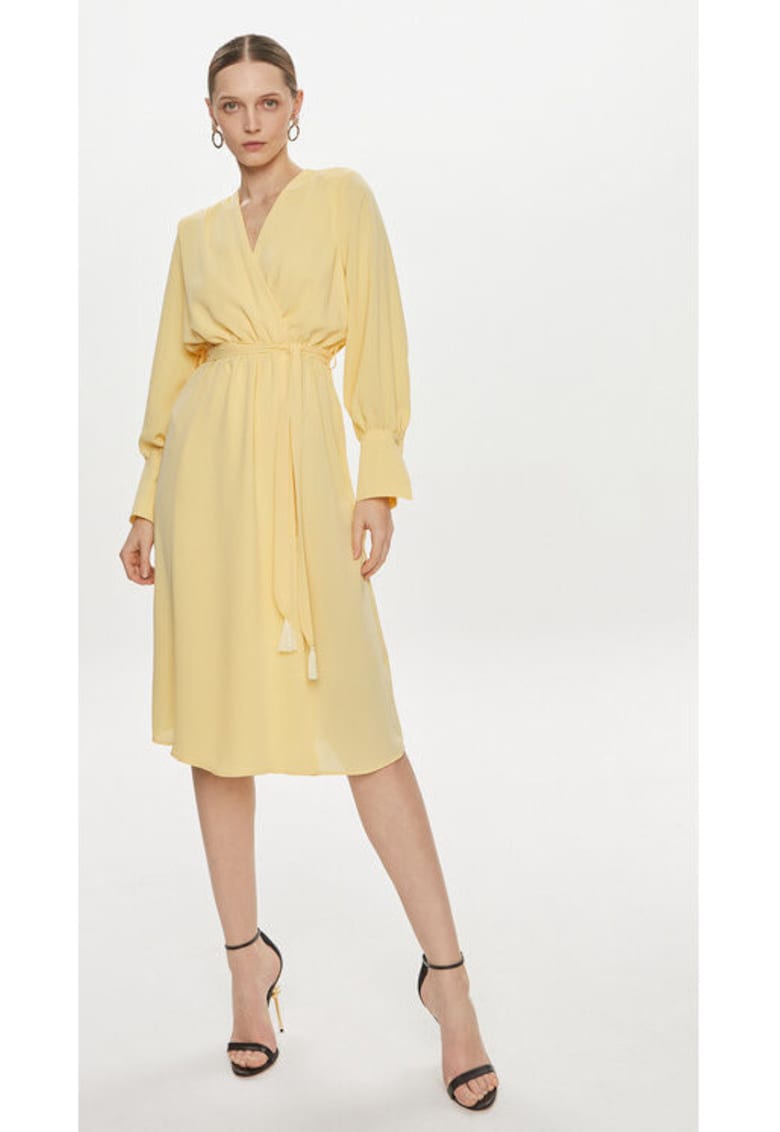 Rochie dama -  304150661 - Poliester - Galben Rochie dama -  304150661 - Poliester - Galben