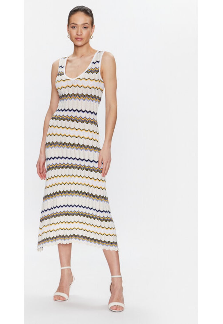 Rochie dama - 302901852 - Viscoza/Poliamida - Bej