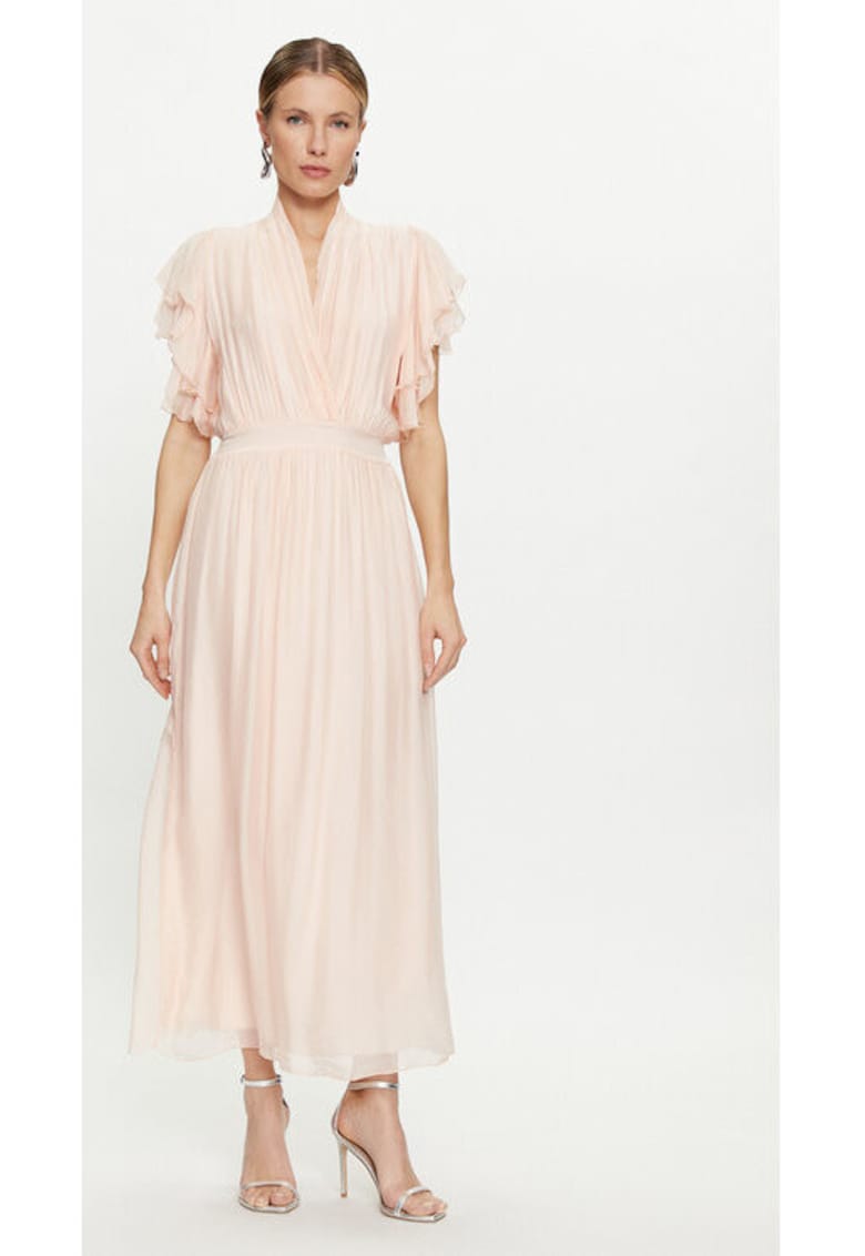 Rochie dama -  304080128 - Viscoza/Matase - Roz Rochie dama -  304080128 - Viscoza/Matase - Roz