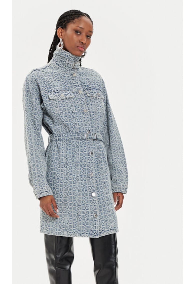 Rochie dama - 303543457 - Bumbac - Albastru Rochie dama - 303543457 - Bumbac - Albastru