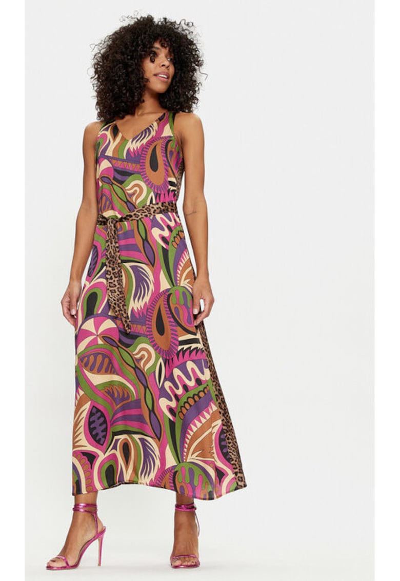 Rochie dama -  304118173 - Viscoza - XS INTL - Multicolor