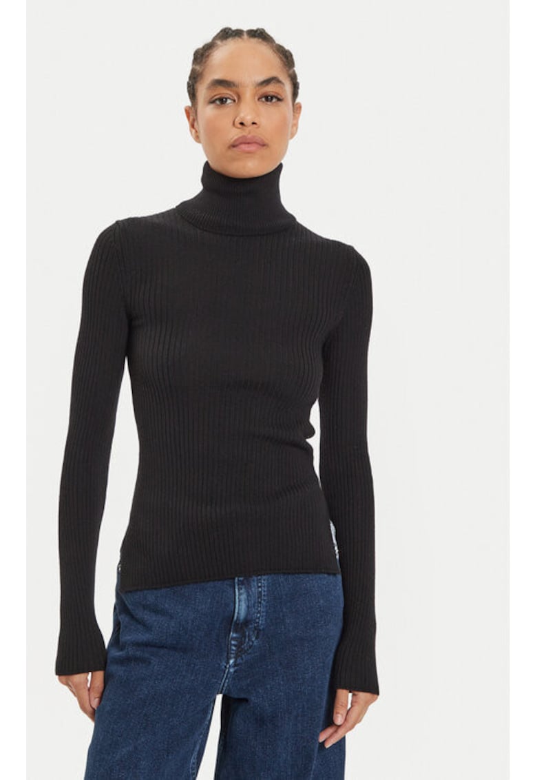 Bluza dama -  304213311 - Lana merinos - Negru