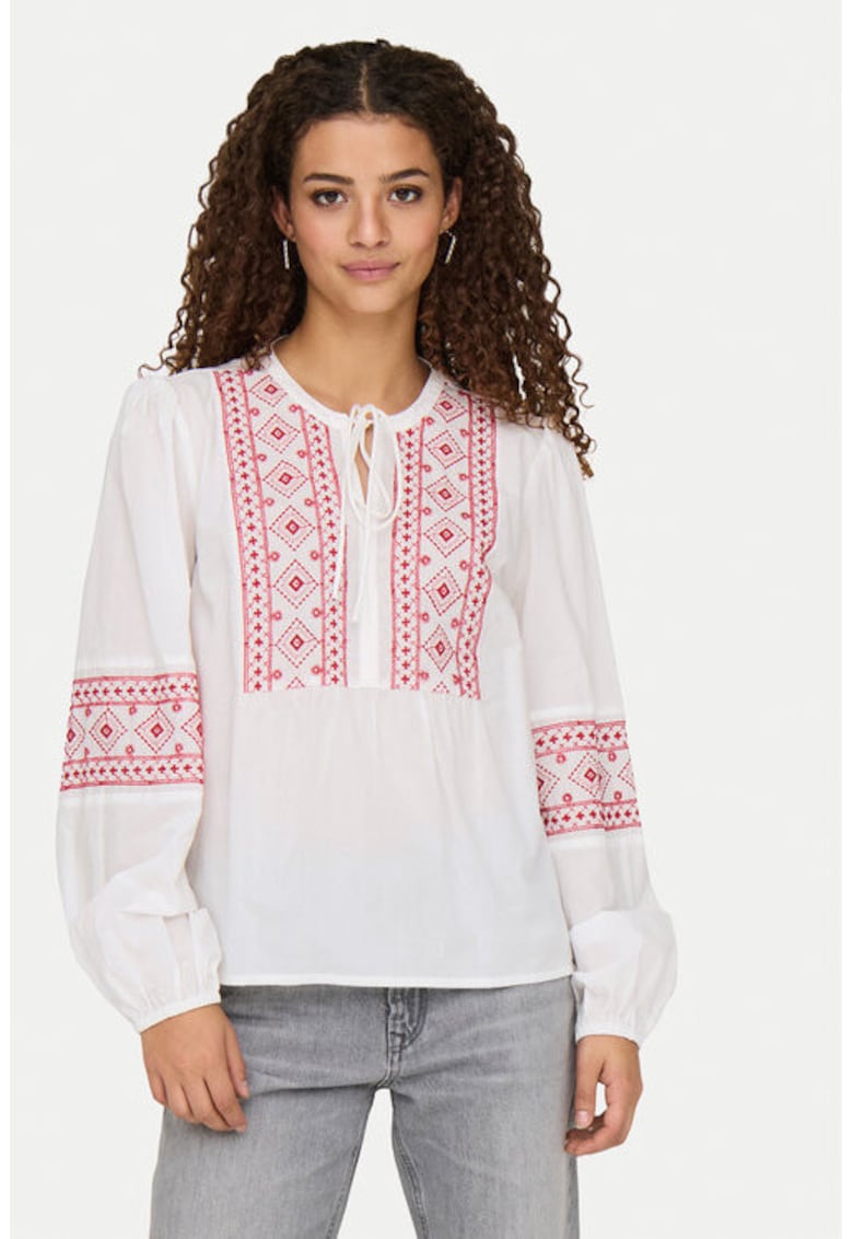 Bluza dama - 304807121 - Bumbac - Alb